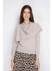 William de Faye Sweter w kolorze beżowym rozmiar: 38. Brązowe swetry William de Faye, bez wzorów, z kaszmiru, bez ramiączek. Za 130.99 zł.