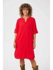 Cream Sukienka w kolorze czerwonym rozmiar: 46. Czerwone sukienki Cream, na imprezę, s, bez wzorów, z wiskozy, klasyczne, bez kołnierzyka, bez ramiączek, midi. Za 130.99 zł.