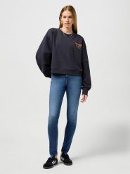 Wrangler Dżinsy - Skinny fit - w kolorze granatowym rozmiar: W29/L34. Niebieskie jeansy Wrangler, l, z aplikacjami. Za 188.85 zł.