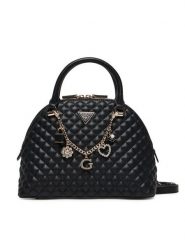 Guess Torebka Everlee HWEG86 79050 Czarny. Czarne torebki klasyczne Guess, z aplikacjami, ze skóry, bez dodatków. Za 639.99 zł.