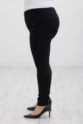 Klasyczne czarne spodnie Nita ze zwężoną nogawką PLUS SIZE XXL. Czarne spodnie materiałowe Nasi partnerzy, do pracy, plus size, bez wzorów, z elastanu, plus size, krótkie. Za 159.90 zł.