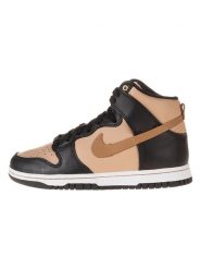 Nike Skórzane sneakersy "Dunk High LXX" w kolorze jasnobrązowo-czarnym rozmiar: 36. Brązowe trampki Nike, bez wzorów, za kostkę, bez zapięcia. Za 223.99 zł.