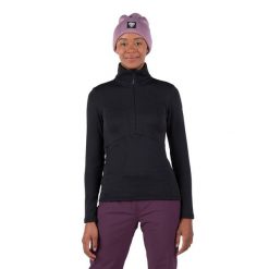 Bluza damska Rossignol Blackside Fleece Hz. Czarne bluzy Rossignol, na zimę, xl, bez wzorów, bez kaptura. Za 389.99 zł.