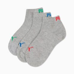 Skarpety Puma QUARTER 3-PACK. Szare skarpety Puma, bez wzorów. Za 34.99 zł.