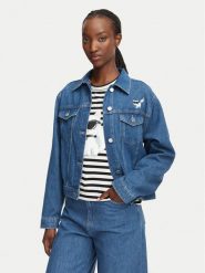 KARL LAGERFELD Kurtka jeansowa B3W14010 Niebieski Regular Fit. Niebieskie kurtki KARL LAGERFELD, xs, bez wzorów, z bawełny, bez kaptura. Za 849.99 zł.