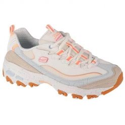 Buty sportowe Sneakersy damskie Skechers D'Lites - Bold Views. Białe obuwie sportowe Skechers, bez zapięcia, trekkingowe, Skechers Sport. Za 418.00 zł.