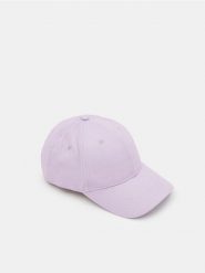 Czapka z daszkiem - różowy. Czerwone czapki Sinsay, bez wzorów. Za 9.99 zł.