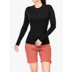 Bluza termiczna damska Smartwool Classic Thermal Merino BL Crew. Czarne bluzy Smartwool, xs, bez wzorów, z wełny, bez kaptura. Za 476.99 zł.