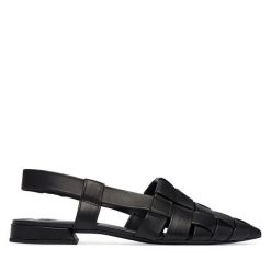 Baleriny HÖGL. Czarne baleriny Högl, bez wzorów, bez obcasa. Za 799.99 zł.