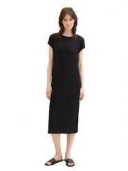 Tom Tailor Sukienka w kolorze czarnym rozmiar: S. Czarne sukienki Tom Tailor, na co dzień, s, bez wzorów, bez kołnierzyka, bez ramiączek, midi, proste. Za 66.00 zł.