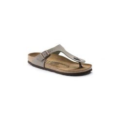 Japonki damskie Birkenstock Gizeh. Szare klapki Birkenstock, bez wzorów, bez obcasa. Za 359.00 zł.