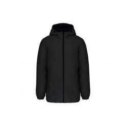 Recykowana parka z kapturem Kariban. Czarne parki KARIBAN, xl, z materiału, z kapturem. Za 285.00 zł.
