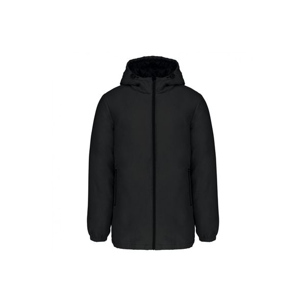 Recykowana parka z kapturem Kariban. Czarne parki KARIBAN, xl, z materiału, z kapturem. Za 319.00 zł.
