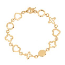 Bransoletka Les Trésors de Lilou pozłacana. Żółte bransoletki Lilou, pozłacane. Za 399.00 zł.