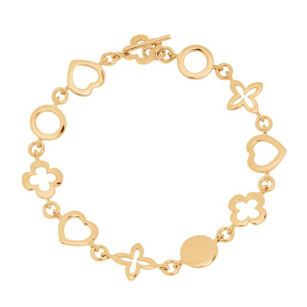 Bransoletka Les Trésors de Lilou pozłacana. Żółte bransoletki Lilou, pozłacane. Za 399.00 zł.