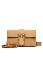 PINKO Torebka Love One Classic Slouchy Fl PE 25 PLTT 104524 A2C2 Beżowy. Brązowe torebki klasyczne Pinko, bez wzorów, z nubiku, bez dodatków. Za 1,109.00 zł.