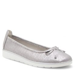 Baleriny Clara Barson. Szare baleriny Clara Barson, bez wzorów, bez obcasa. Za 99.99 zł.