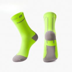 Skarpety rowerowe/sportowe unisex Rockbros 4900680 antybakteryjne. Brązowe skarpety ROCKBROS, bez wzorów, z materiału. Za 16.00 zł.