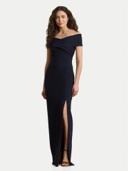 LAUREN RALPH LAUREN Sukienka wieczorowa 253P13931002 Granatowy Slim Fit. Niebieskie sukienki Lauren Ralph Lauren, bez wzorów, z syntetyku, wizytowe, bez kołnierzyka, bez ramiączek. Za 1,599.00 zł.