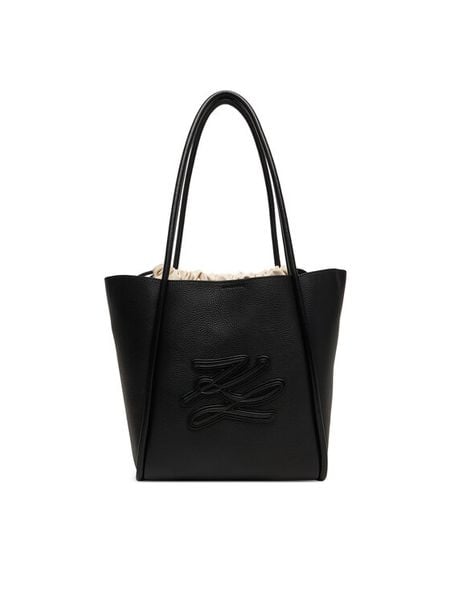 KARL LAGERFELD Torebka B2W30051 Czarny. Czarne shopper KARL LAGERFELD, bez wzorów, ze skóry, bez dodatków. Za 936.99 zł.