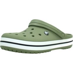 Chodaki Klapki Unisex Crocband 11016 Clog 39-40. Białe klapki Crocs, bez wzorów, z materiału, bez obcasa. Za 289.99 zł.