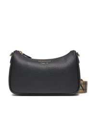 Emporio Armani Torebka EW000539 AF12103 MC032 Czarny. Czarne listonoszki Emporio Armani, bez wzorów, ze skóry, bez dodatków. Za 489.99 zł.