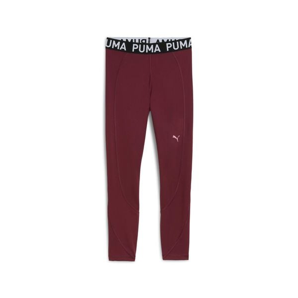Damskie legginsy Puma Strong. Czerwone legginsy Puma, bez wzorów, na fitness i siłownię. W wyprzedaży za 186.50 zł.
