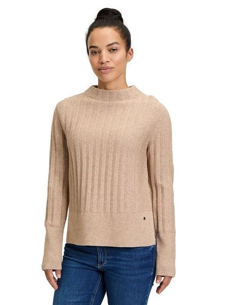 BETTY & CO Sweter w kolorze beżowym rozmiar: 46. Brązowe swetry Betty & Co, bez wzorów, bez ramiączek. Za 124.95 zł.