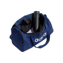 Torba Duffle adidas Linear Small. Białe torby na ramię Adidas, bez wzorów, z materiału, sportowe, na ramię, małe, bez dodatków. Za 105.99 zł.