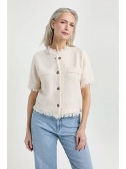 Josephine & Co Kardigan "Joosje" w kolorze kremowym rozmiar: XXL. Brązowe kardigany Josephine & Co, xxl, bez wzorów, z wełny. Za 304.99 zł.