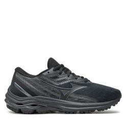 Buty do biegania Mizuno. Czarne obuwie sportowe Mizuno, bez zapięcia, do biegania, mizuno wave. Za 259.99 zł.