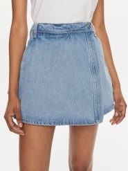 Pepe Jeans Szorty jeansowe Regular Skort Hw Dnm PL801123 Niebieski Regular Fit. Niebieskie szorty Pepe Jeans, bez wzorów, z bawełny. Za 329.99 zł.