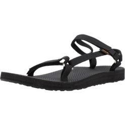 Sandały TEVA W ORIGINAL UNIVERSAL SLIM Czarny. Czarne sandały Teva, bez wzorów, z materiału, bez obcasa, bez zapięcia. Za 256.99 zł.