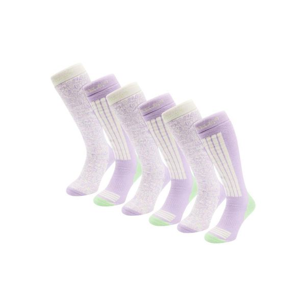 Skarpety narciarskie - Damskie - 6 par - Białe wielokolorowe. Białe skarpety POEDERBAAS, bez wzorów, z wełny. W wyprzedaży za 329.62 zł.