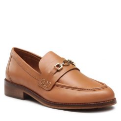 Lordsy Gino Rossi. Brązowe lordsy Gino Rossi, bez wzorów, bez obcasa, bez zapięcia. Za 286.99 zł.