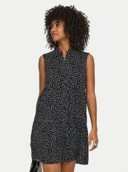 ONLY Sukienka koszulowa Thea 15369020 Czarny Regular Fit. Czarne sukienki Only, l, bez wzorów, z wiskozy, bez kołnierzyka, bez ramiączek, koszulowe. Za 169.99 zł.