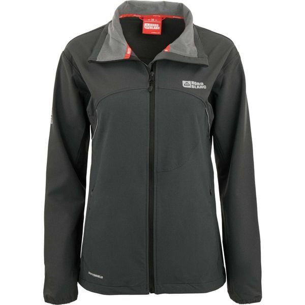 Kurtka Softshell Nordblanc dla Kobiet - Szary Grafit 36. Szare kurtki sportowe Nordica, bez wzorów, z softshellu, bez kaptura. Za 265.99 zł.