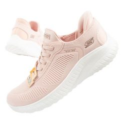 Buty sportowe sneakersy damskie Skechers Bobs Squad. Czerwone obuwie sportowe Skechers, bez zapięcia. Za 289.49 zł.