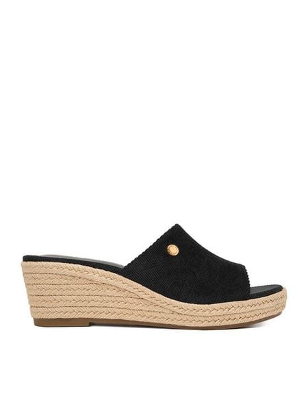 Beverly Hills Polo Club Klapki EO-R26SS03470 Czarny. Czarne espadryle Beverly Hills Polo Club, bez wzorów, z materiału, bez obcasa. Za 124.99 zł.