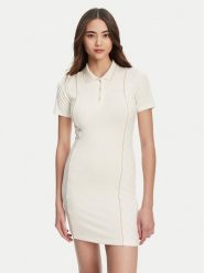 Guess Sukienka dzianinowa V5YK00 KCX12 Écru Regular Fit. Sukienki Guess, xl, z aplikacjami, z dzianiny, bez kołnierzyka, bez ramiączek. Za 345.00 zł.