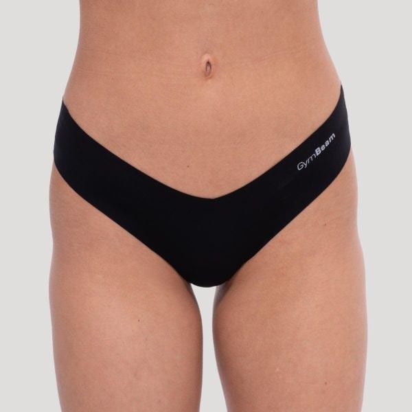 Figi damskie bezszwowe Comfy 3Pak. Czarne figi GYMBEAM, xs, bez wzorów, z elastanu. Za 80.90 zł.