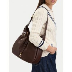 Torebka Beverly Hills Polo Club. Brązowe torebki klasyczne Beverly Hills Polo Club, bez wzorów, bez dodatków. Za 229.99 zł.