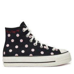 Trampki Converse. Czarne trampki Converse, bez wzorów, bez zapięcia. Za 289.99 zł.