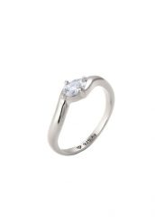 Elli Pierścionek z Kamieniami Damski Owalny Cyrkonia Szlifowany Diamentowo Biały 925 Sterling Silver Pierścionki 1 ct. Białe pierścionki Elli, z cyrkonią, srebrne. Za 168.99 zł.