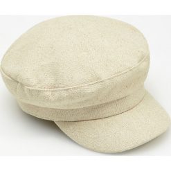 Czapka z lnem - Biały. Czapki marki Reserved. W wyprzedaży za 39.99 zł.