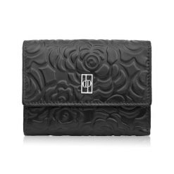 Portfel damski skórzany czarny w orientacji poziomej RFID Paolo Peruzzi AL-15-BL. Czarne portfele PAOLO PERUZZI, z aplikacjami, ze skóry. Za 79.00 zł.