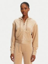 Juicy Couture Bluza Iccle JCWAS125308 Beżowy Loose Fit. Brązowe bluzy Juicy Couture, xl, bez wzorów, z syntetyku, bez kaptura. Za 239.99 zł.