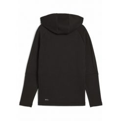 Młodzieżowa bluza z kapturem z zamkiem na całej długości EVOSTRIPE PUMA Black. Czarna bluzy Puma, m, bez wzorów, z kapturem. W wyprzedaży za 174.00 zł.