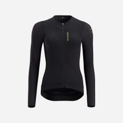 Bluza rowerowa damska Van Rysel Racer Ultralight długi rękaw. Czarne bluzy VAN RYSEL, na jesień, xl, bez wzorów, z elastanu, bez kaptura. W wyprzedaży za 139.99 zł.