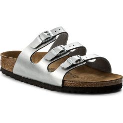 Klapki BIRKENSTOCK - Florida Bs 0954383 Silver. Szare klapki Birkenstock, bez wzorów, ze skóry ekologicznej, bez obcasa. W wyprzedaży za 189.00 zł.